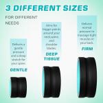 Zomyove 3 Pack Yoga Wheels for Back Relief