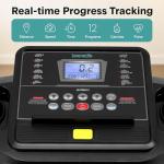 Folding Electric Treadmill with Bluetooth and Incline