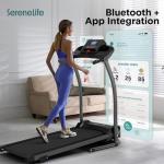 Folding Electric Treadmill with Bluetooth and Incline
