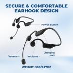 Wireless Voice Amplifier with Earhook Microphone