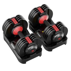 Adjustable 25 lb Dumbbell Set for Home Gym