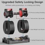 Adjustable 25 lb Dumbbell Set for Home Gym