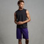 Russell Athletic Men's Purple Performance Shorts with Pockets