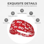 Red Snowflake Sports Headbands for Fitness and Exercise