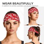 Red Snowflake Sports Headbands for Fitness and Exercise