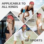 Red Snowflake Sports Headbands for Fitness and Exercise
