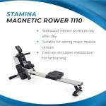 Stamina Magnetic Rower with Smart Workout App