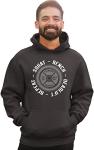 Funny Gym Sweatshirt Hoodie for Men - Black Heather
