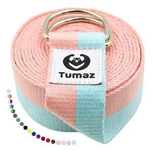 Tumaz Yoga Strap with Adjustable D-Ring Buckle
