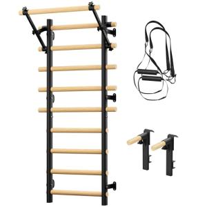 Cofiyard Wooden Wall Gym with Pull-up Bar
