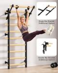 Cofiyard Wooden Wall Gym with Pull-up Bar