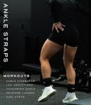 Adjustable Neoprene Ankle Straps for Cable Machines