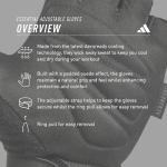 Adidas Adjustable Fingerless Weight Lifting Gloves