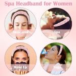 Spa Headband and Wristband Set with Jade Roller