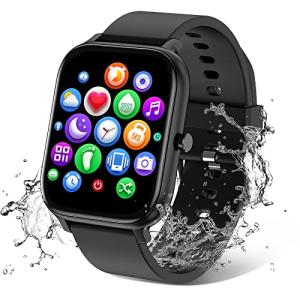 Fitness Smartwatch with Full Touch Screen, Waterproof