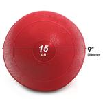 15 lb Red Exercise Slam Medicine Ball