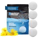 Epsom Salt Bath Bombs for Muscle Recovery - 4 Pack