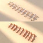 3 Pair Glass Piercing Retainers for Multiple Styles