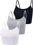 3 Pack Women's Sleeveless Crop Tank Tops
