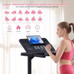 Compact Electric Walking Treadmill with Handles