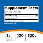 Nutricost L-Citrulline Malate Powder, 300 Grams