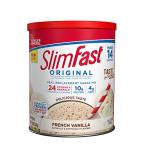 SlimFast Meal Replacement Powder, Original French Vanilla, Weight Loss Shake Mix, 10g of Protein, 14 Servings