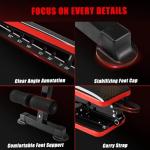 MAIDOMA 900LBS Weight Bench for Home Gym，Foldable Workout Bench Press for Full Body Strength Training, Adjustable Backrests Incline/Flat/Decline Sit up Bench