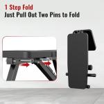 Adjustable Weight Bench for Home Gym Dumbbell Exercise, 600LBS Stable Incline Decline Flat Bench for Full Body Workout, Foldable Workout Bench with Resistance Bands for Bench Press Strength Training