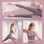 Kvittra Figure 8 Resistance Band with Yoga Ring, Arm Back Shoulder Exercise Elastic Rope Stretch Fitness Band, Foot, Leg, Hand Stretcher, Arm Exerciser for Yoga Pilates Stretching Physical Therapy