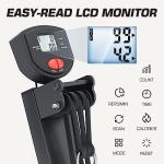 Compact Rowing Machine for Home Use, Magnetic Resistance Foldable Rower for Full Body Workout, Space Saving Design with LCD Display