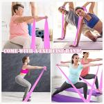 Kvittra Figure 8 Resistance Band with Yoga Ring, Arm Back Shoulder Exercise Elastic Rope Stretch Fitness Band, Foot, Leg, Hand Stretcher, Arm Exerciser for Yoga Pilates Stretching Physical Therapy