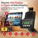 BOTORRO Rowing Machines for Home, Air Magnetic Rowing Machine with 10 Levels, Rower Machine of Quiet Resistance, Dual Slide Rail with 350lbs Weight Capacity, App Compatible