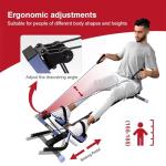 Tousains 3 in 1 Foldable Rowing Machine, AB Machine with 3 Level Angle & Led Monitor, Multi-Functional Rower Fitness Equipment Home Gym Full Body Fitness Machine(Blue)