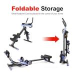 Tousains 3 in 1 Foldable Rowing Machine, AB Machine with 3 Level Angle & Led Monitor, Multi-Functional Rower Fitness Equipment Home Gym Full Body Fitness Machine(Blue)