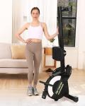 Rowing Machines for Home with 77lbs High Resistance Rowing Machine 16 Levels of Quiet Resistance App Compatible and LCD Monitor