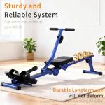 HOWHAI Rowing Machines for Home, Hydraulic Rower Compact Foldable, 300LBS Weight Capacity with 12 Levels Adjustable Resistance for Full-Body Cardio Workouts