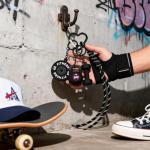 Fitness Charm Keychain: Dumbbell & Kettlebell Design