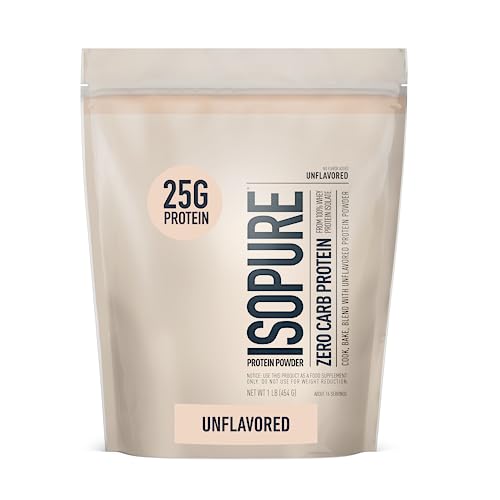 Unflavored Zero Carb Whey Protein Isolate - 1lb