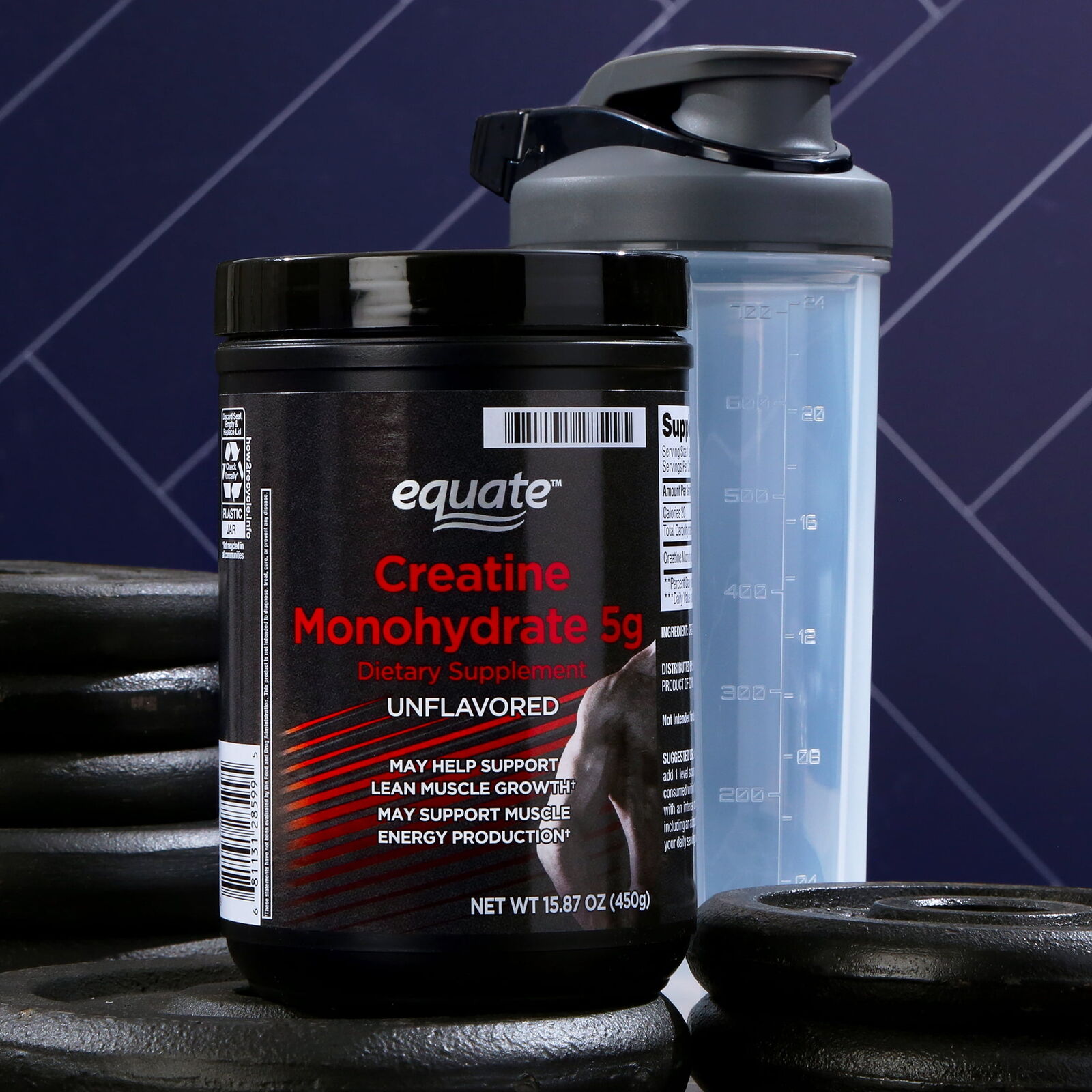 Equate Unflavored Creatine Monohydrate Supplement, 15.87 oz