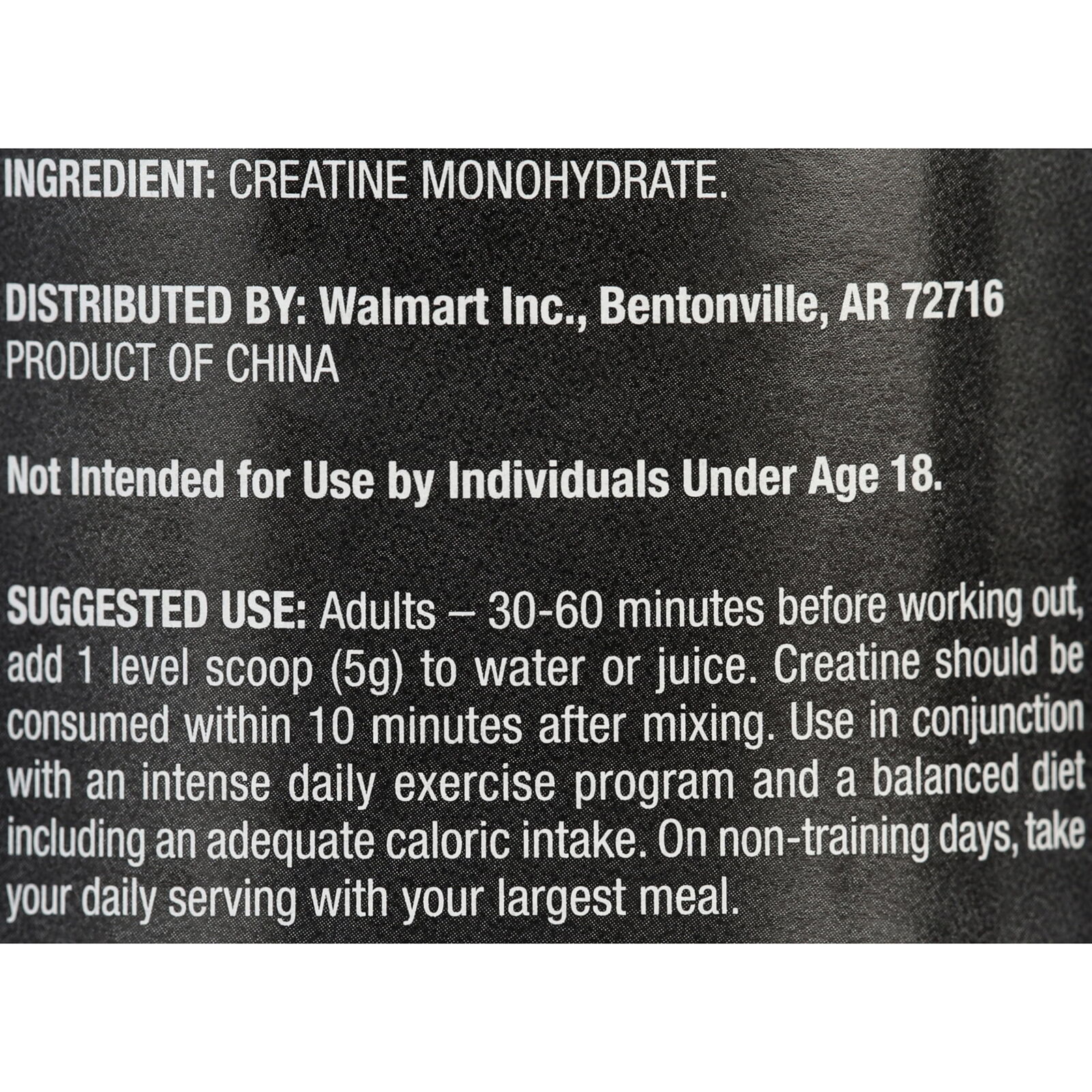 Equate Unflavored Creatine Monohydrate Supplement, 15.87 oz