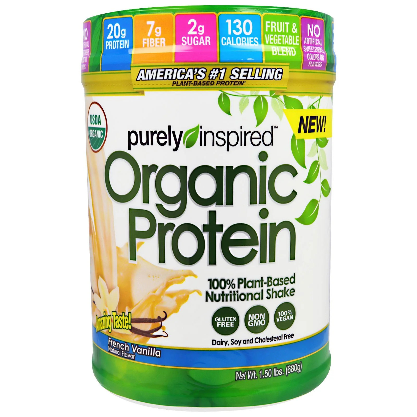 French Vanilla Plant-Based Protein Shake by Purely Inspired
