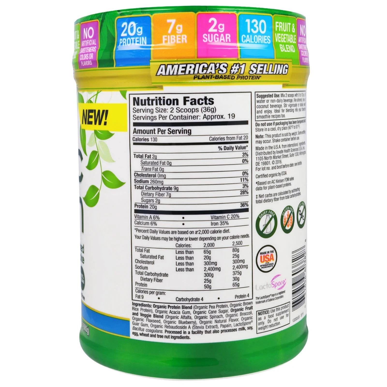 French Vanilla Plant-Based Protein Shake by Purely Inspired