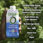 Orgain Vegan Protein Shake, Vanilla Bean, 12 Pack