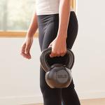 35 lb Black Cast Iron Kettlebell by Amazon Basics