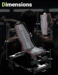 Yoleo Foldable Adjustable Weight Bench for Home Gym