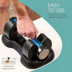 Lifepro Adjustable Dumbbell Set with Rack