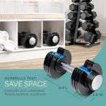 Lifepro Adjustable Dumbbell Set with Rack