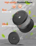 Adjustable 45lbs Dumbbell and Barbell Set 4-in-1