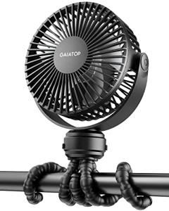 Gaiatop Mini Clip-On Battery-Powered Fan