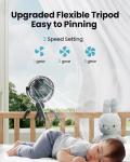 Gaiatop Mini Clip-On Battery-Powered Fan